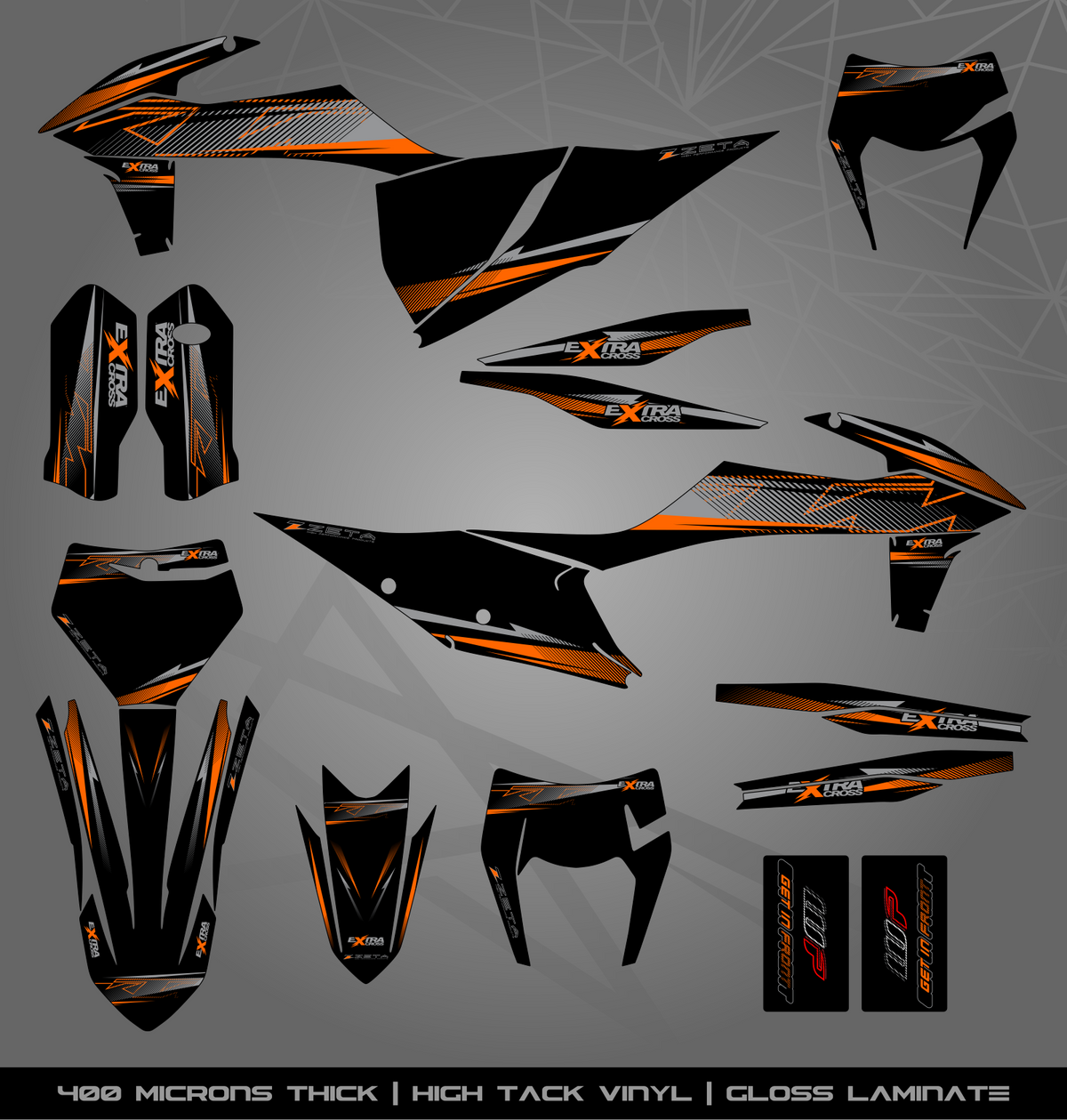 Ktm Sticker 2 Full Sticker Kit for KTM MX / Enduro bike – STICKER KITS SOUTH AFRICA