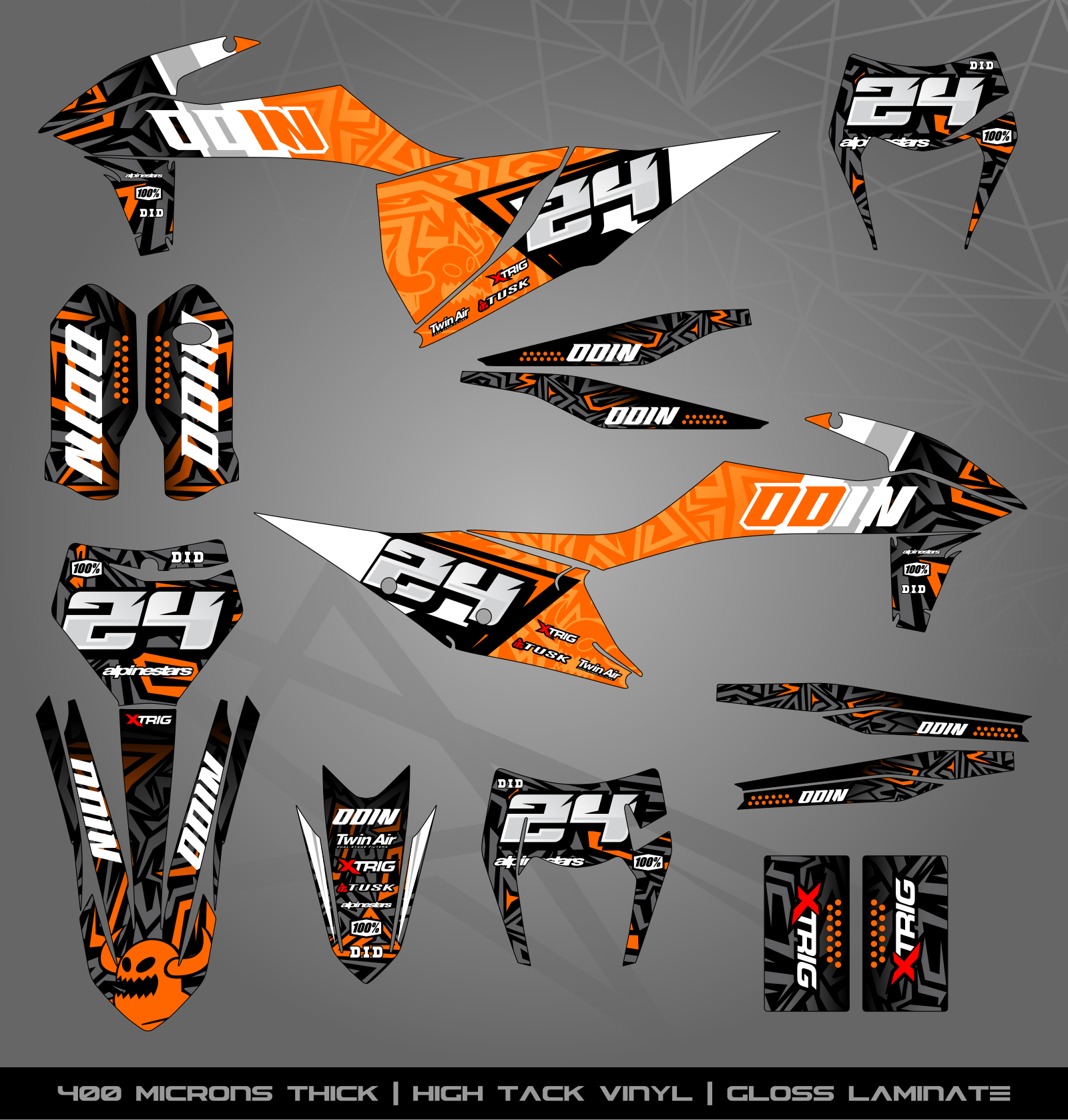 Enduro R Sticker Kit Full Sticker Kit for KTM MX / Enduro bike – STICKER KITS SOUTH AFRICA