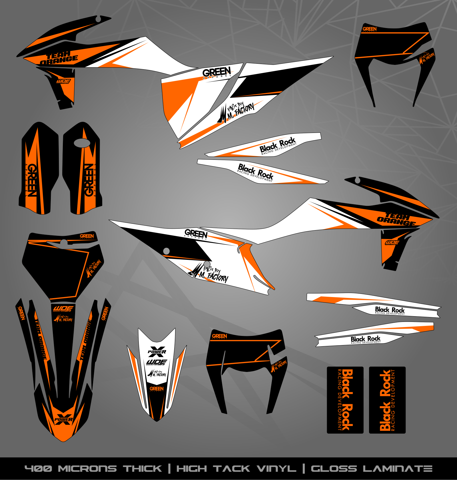 Induro Sticker Design Full Sticker Kit for KTM MX / Enduro bike – STICKER KITS SOUTH AFRICA
