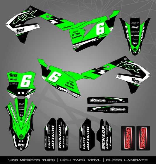 Full Sticker Kit for Kawasaki MX Bikes