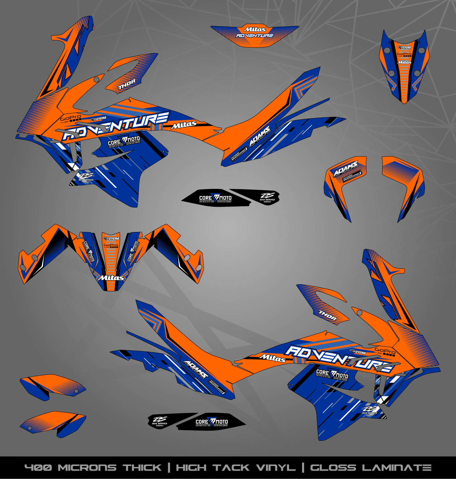 Full Sticker Kit for KTM 790 | 890 Adventure S | R (2019-2022 ...