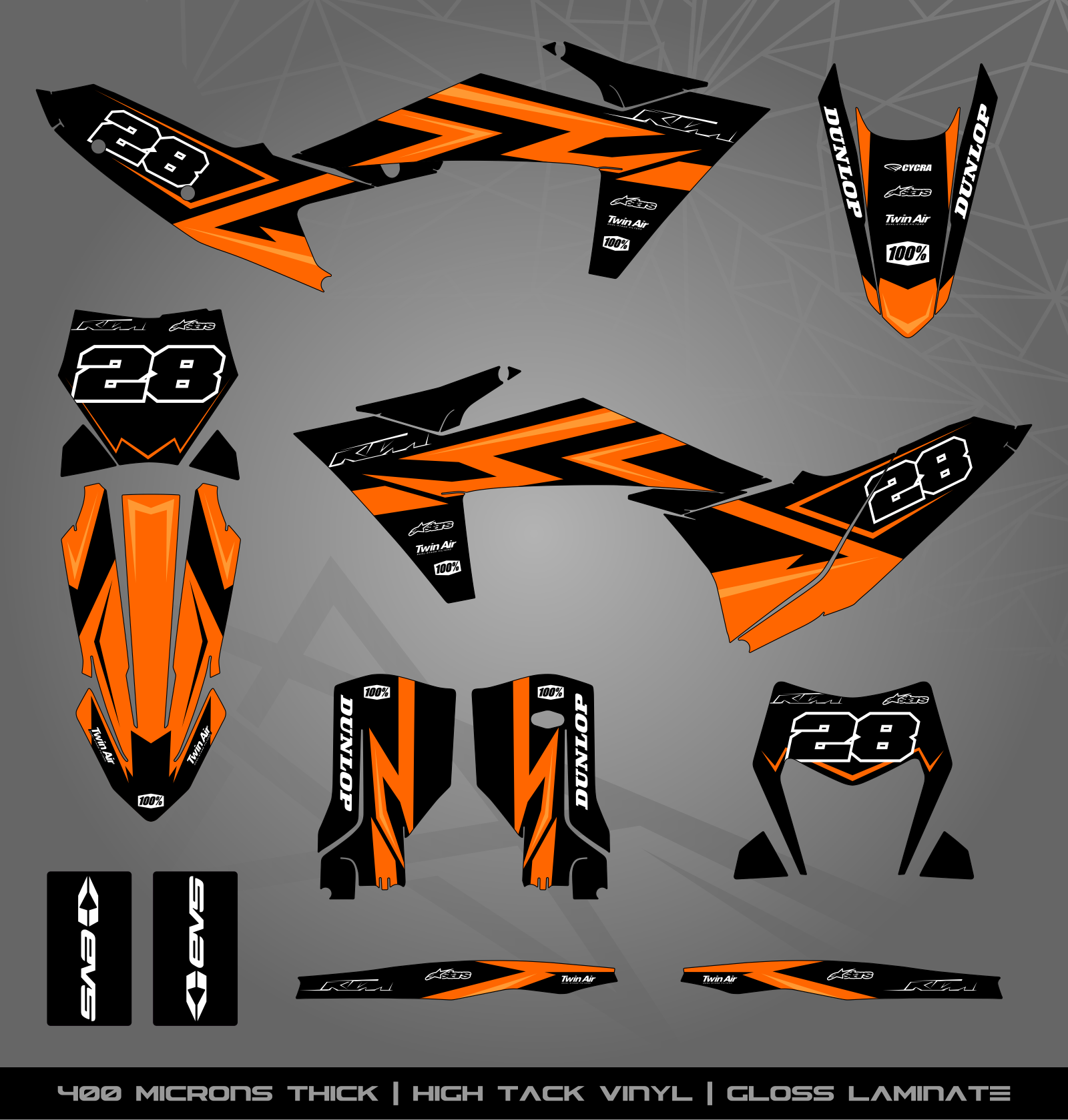 Induro Sticker Design KTM MX / Enduro bikes – STICKER KITS SOUTH AFRICA