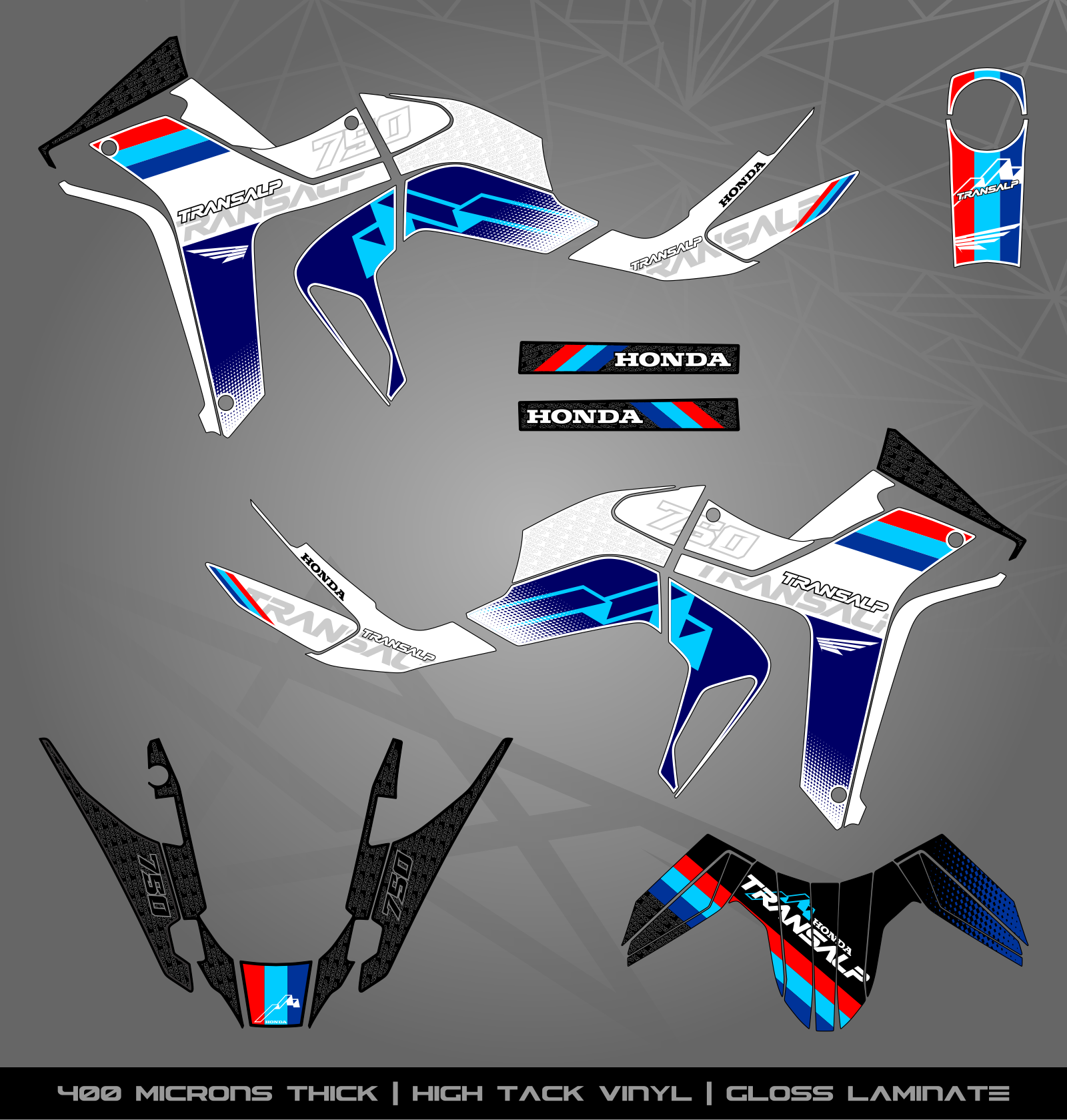 Full Sticker Kit for Honda Transalp 750 (2023-2024) – STICKER KITS ...