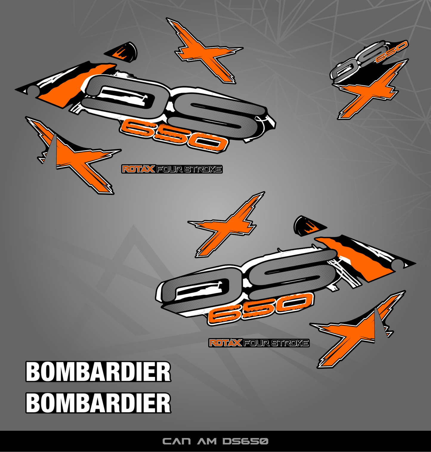 Partial Sticker Kit for Bombardier DS 650