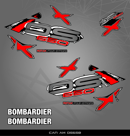 Partial Sticker Kit for Bombardier DS 650