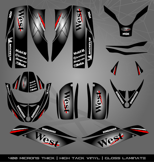 Full Sticker Kit for Bombardier DS 650