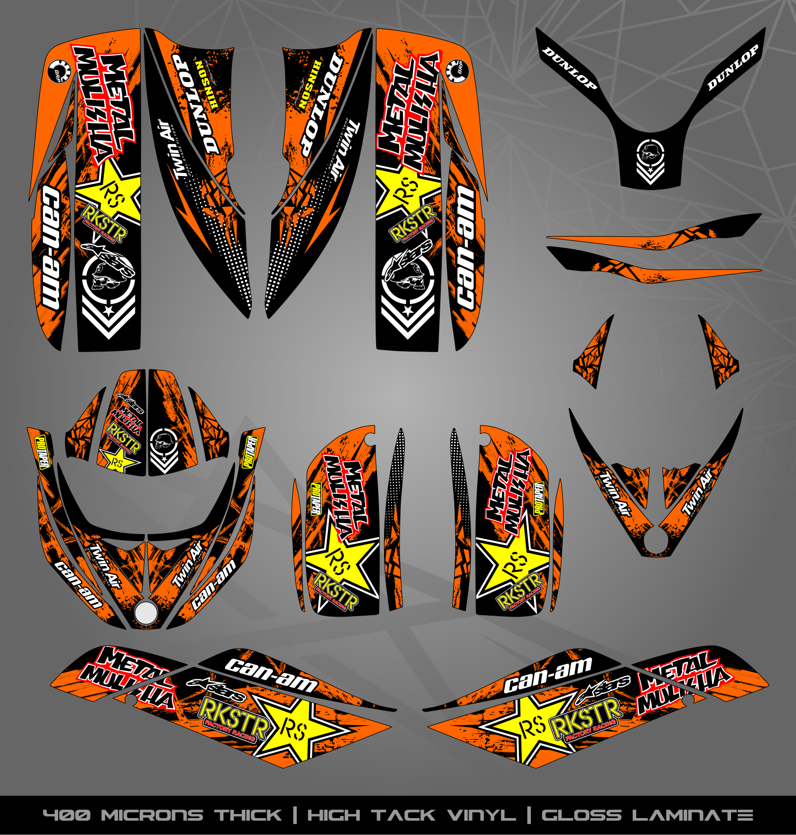 650 Sticker Full Sticker Kit for Bombardier DS 650 – STICKER KITS SOUTH AFRICA