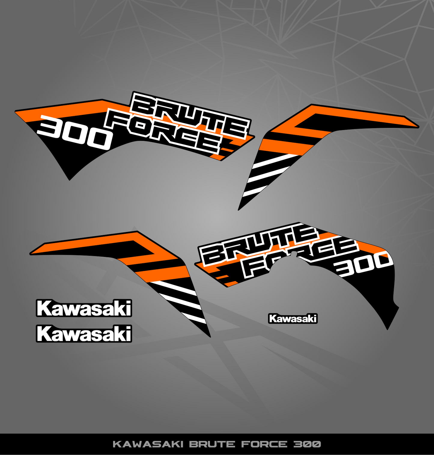 Partial Sticker Kit for Kawasaki Bruteforce 300