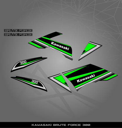 Partial Sticker Kit for Kawasaki Bruteforce 300