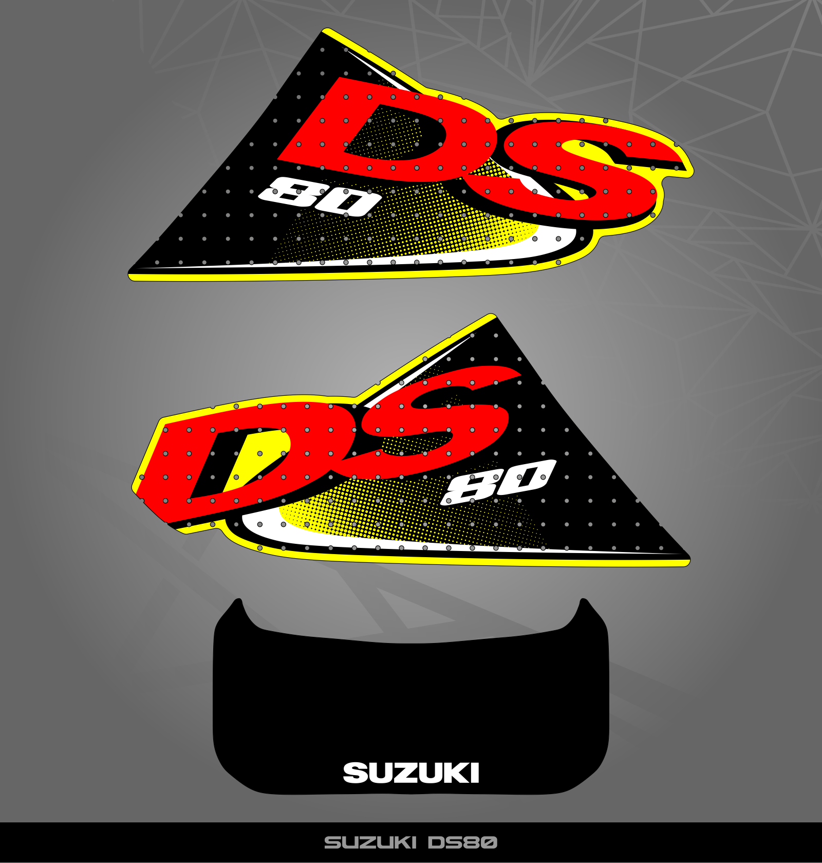 Partial Sticker Kit for Suzuki DS 80 – STICKER KITS SOUTH AFRICA
