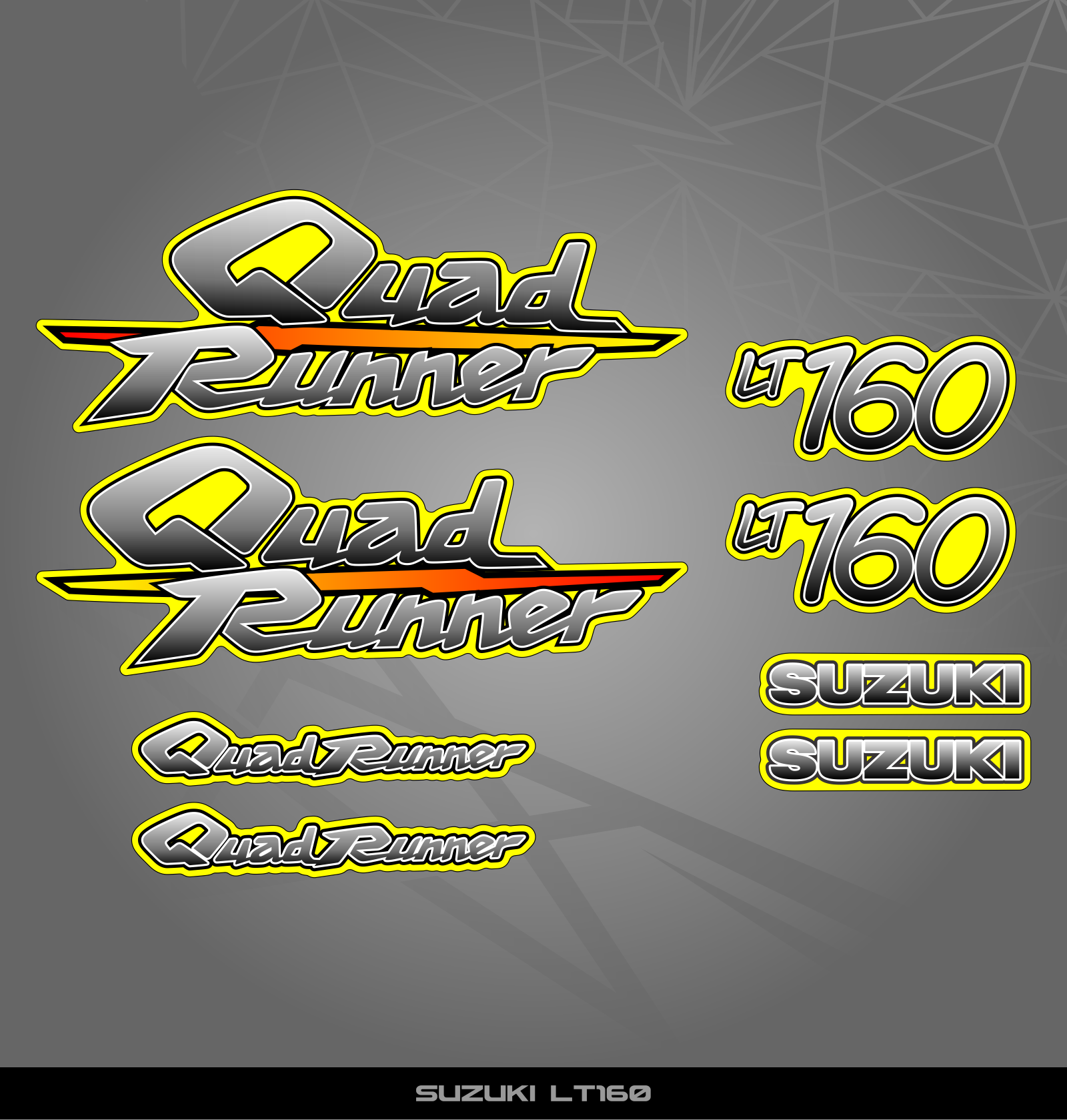 Partial Sticker Kit for Suzuki LT 160 – STICKER KITS SOUTH AFRICA