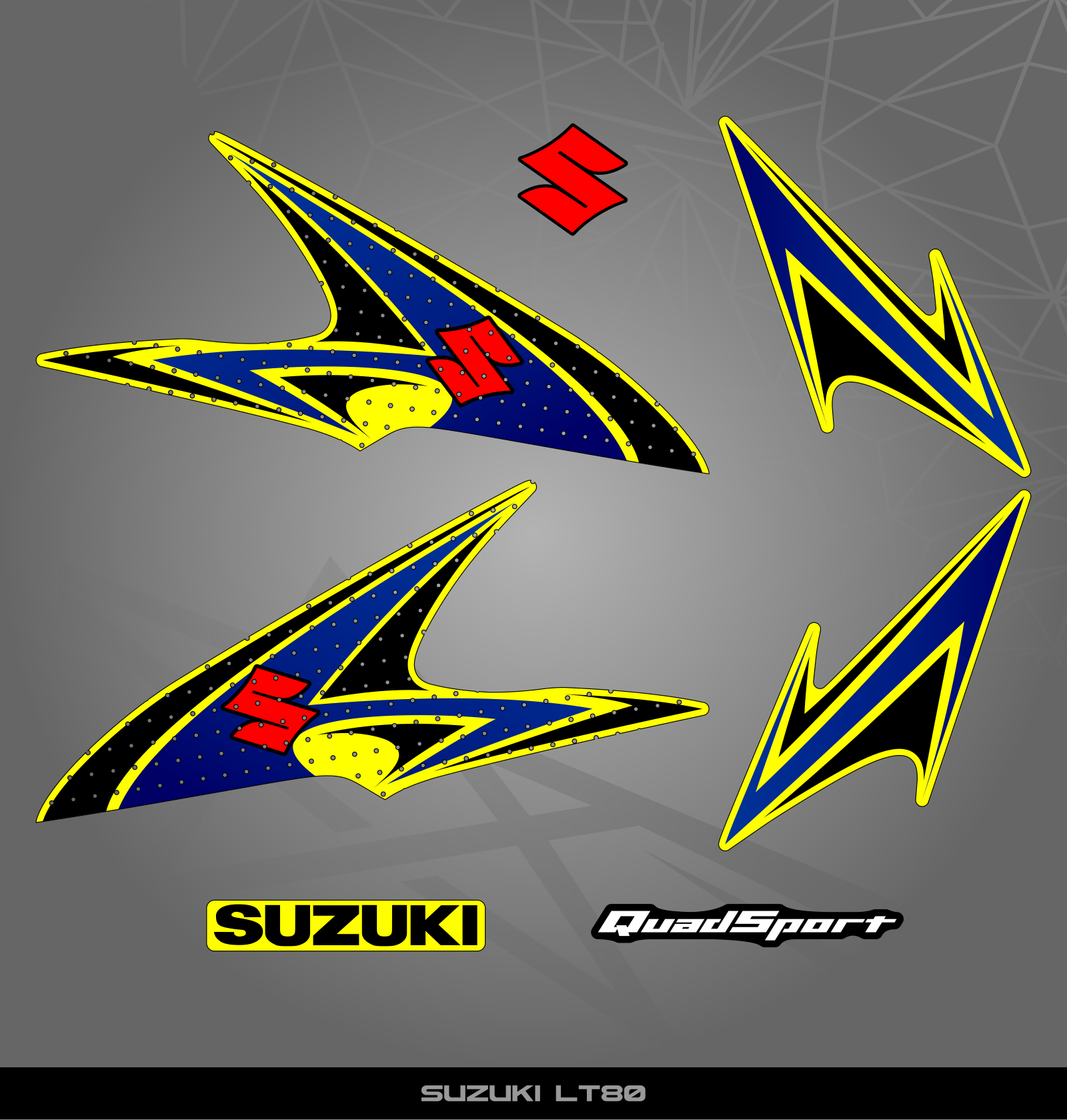 Partial Sticker Kit for Suzuki LT 80 – STICKER KITS SOUTH AFRICA