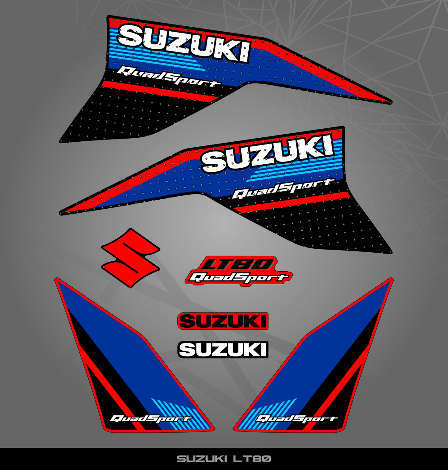 Partial Sticker Kit for Suzuki LT 80