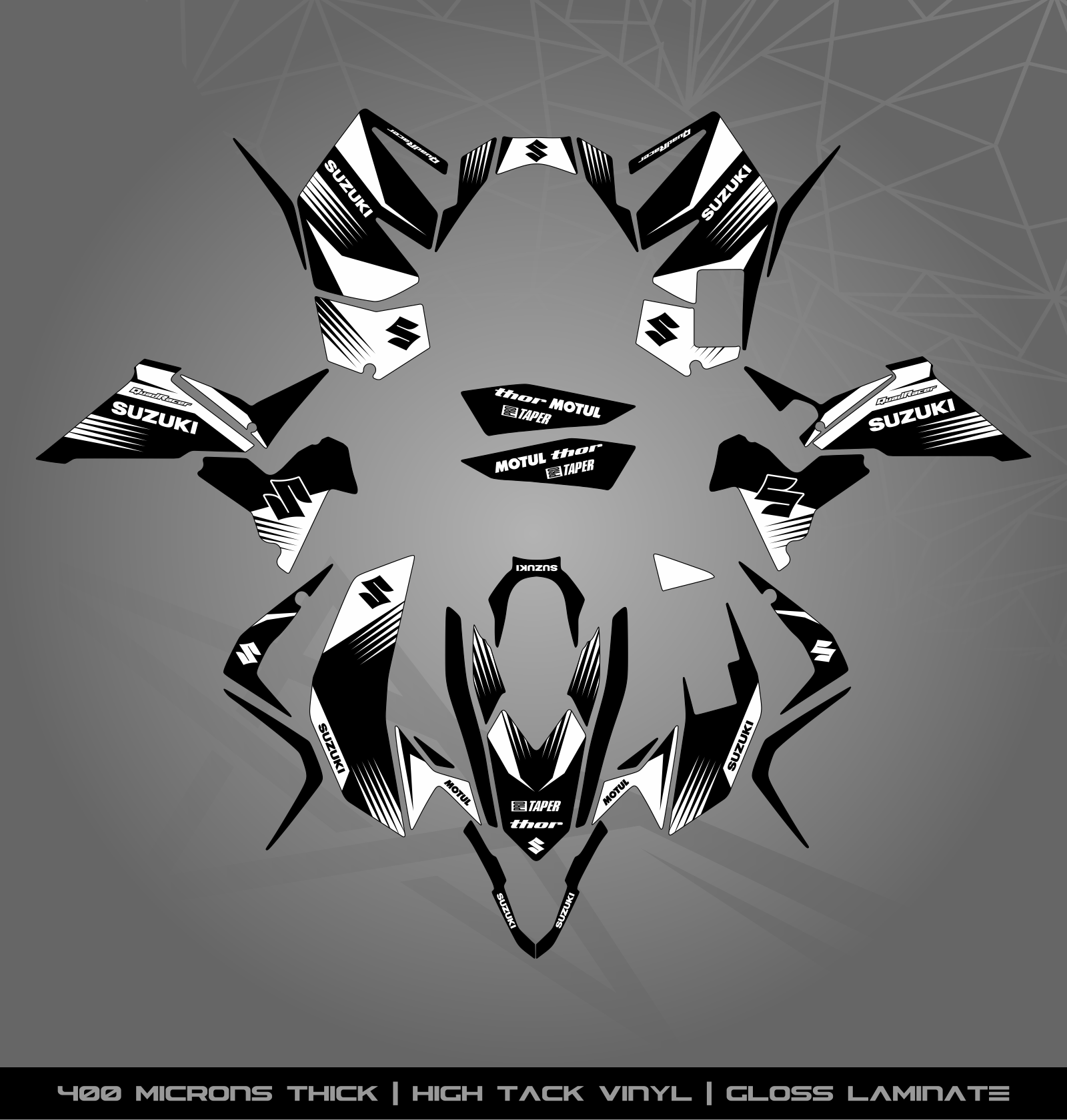 Kit Autocollants Graphique Pour Suzuki LTR 450 ATV - Années Kit Autocollants Graphique Pour Suzuki LTR 450 ATV - Années