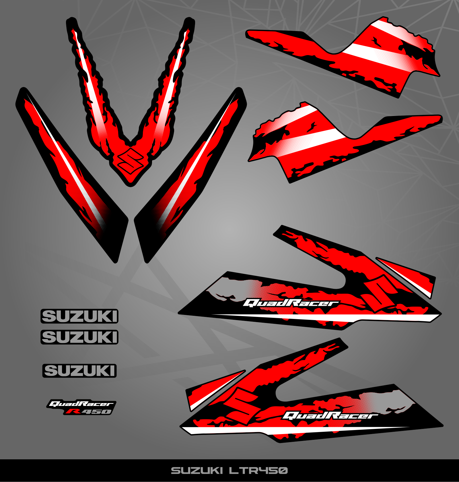 Partial Sticker Kit for Suzuki LTR 450 – STICKER KITS SOUTH AFRICA