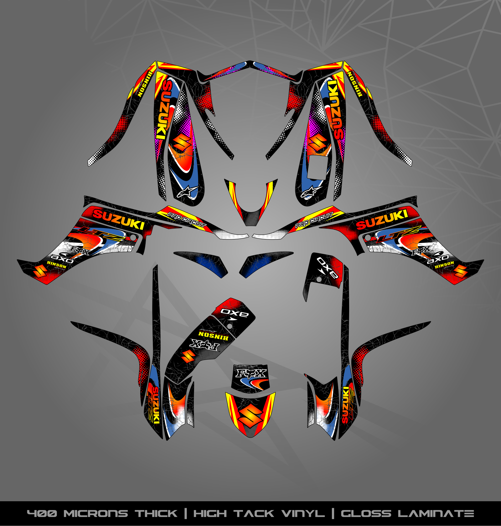 Full Sticker Kit for Suzuki LTZ 250 – STICKER KITS SOUTH AFRICA