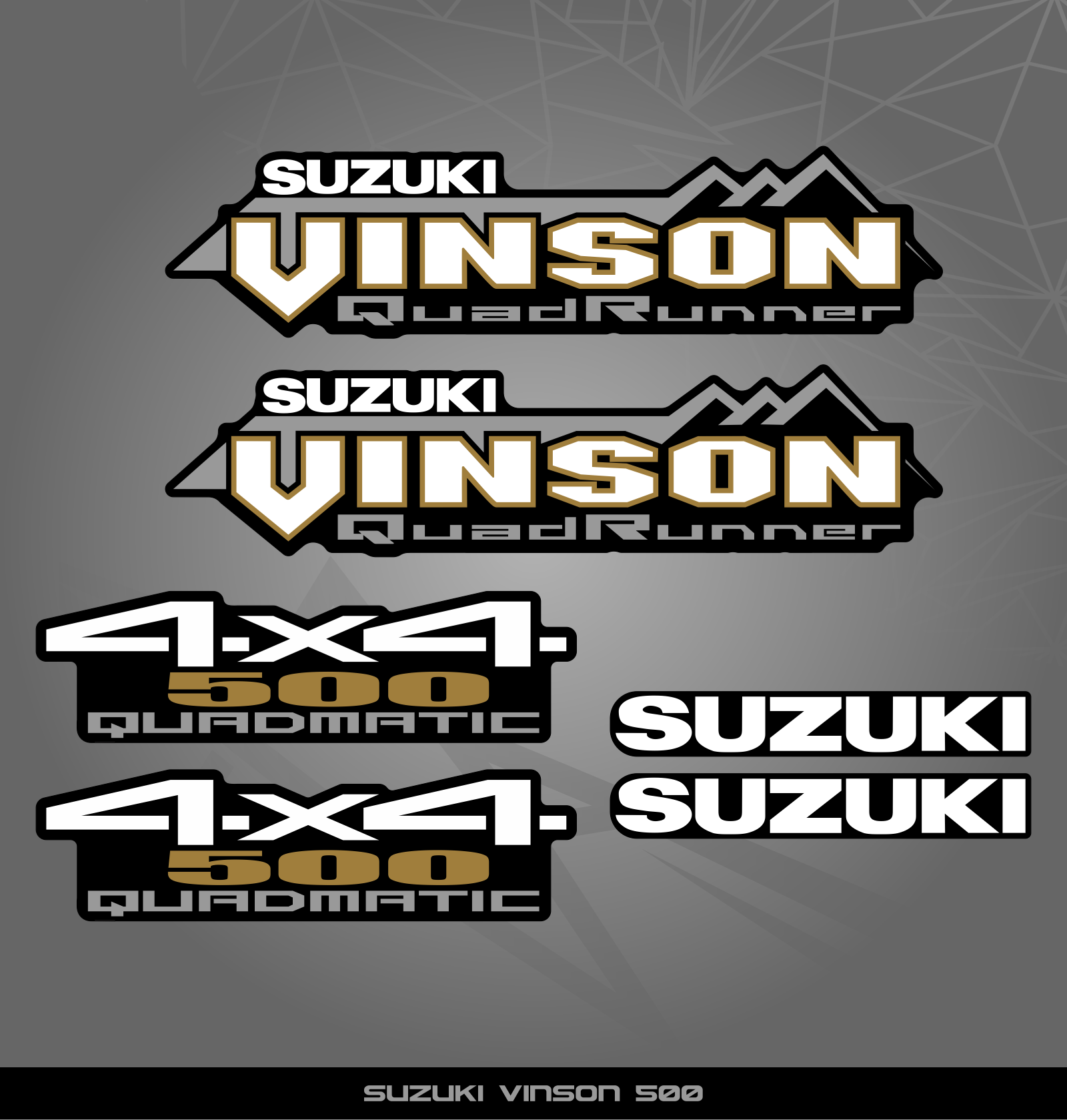 Partial Sticker Kit for Suzuki Vinson 500 – STICKER KITS SOUTH AFRICA