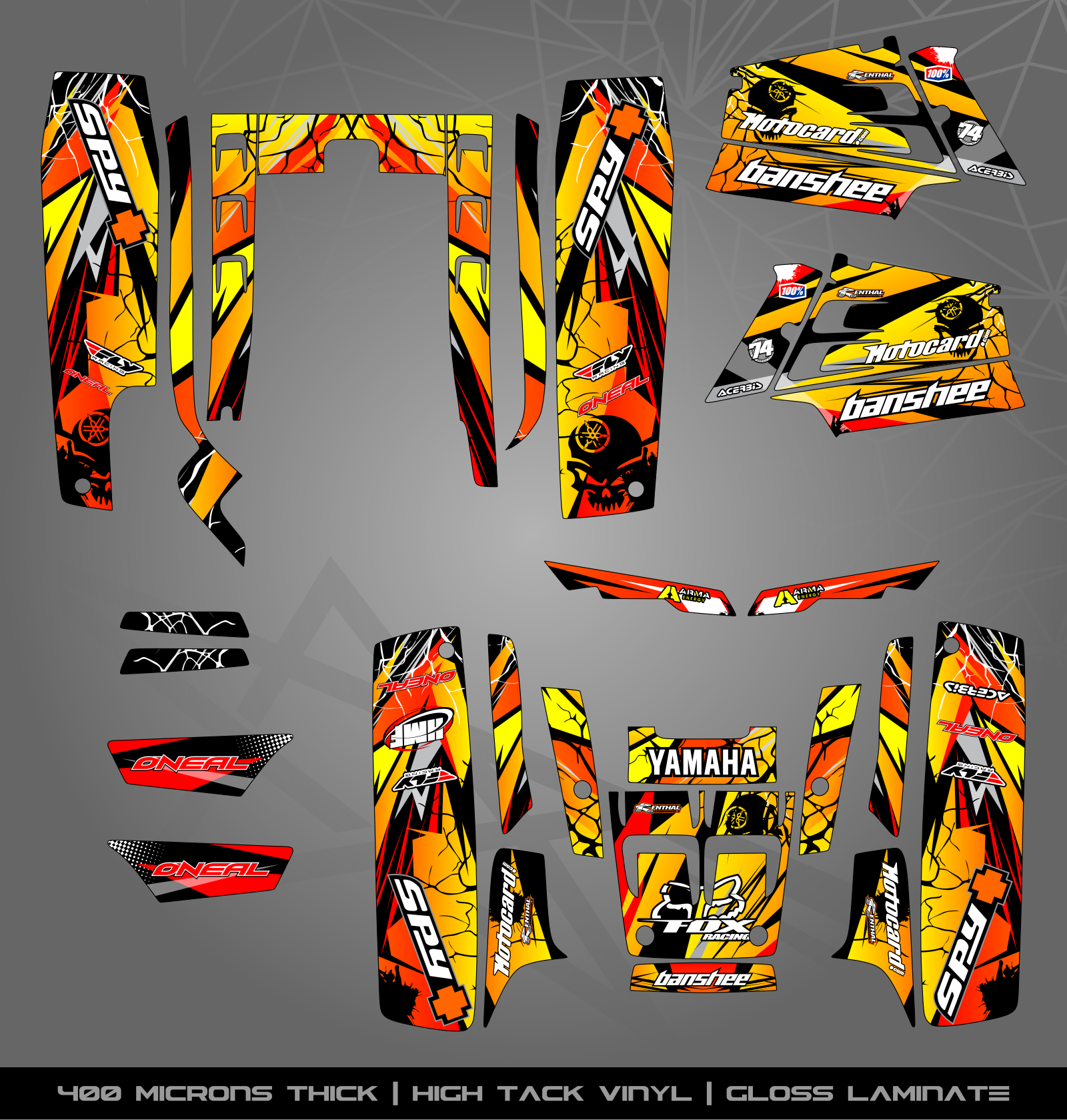 Full Sticker Kit for Yamaha Banshee 350 – STICKER KITS SOUTH AFRICA