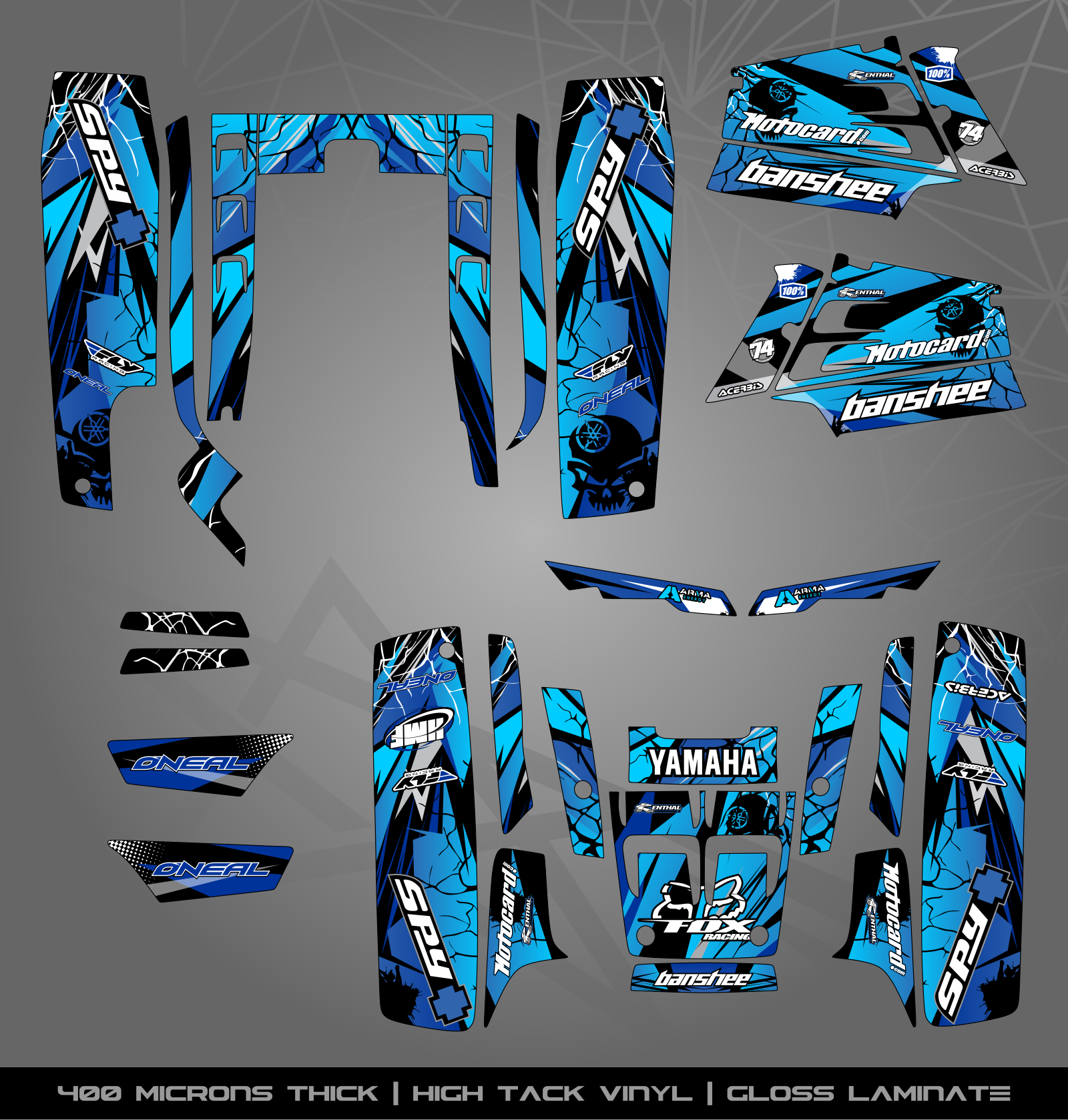 Full Sticker Kit for Yamaha Banshee 350 – STICKER KITS SOUTH AFRICA