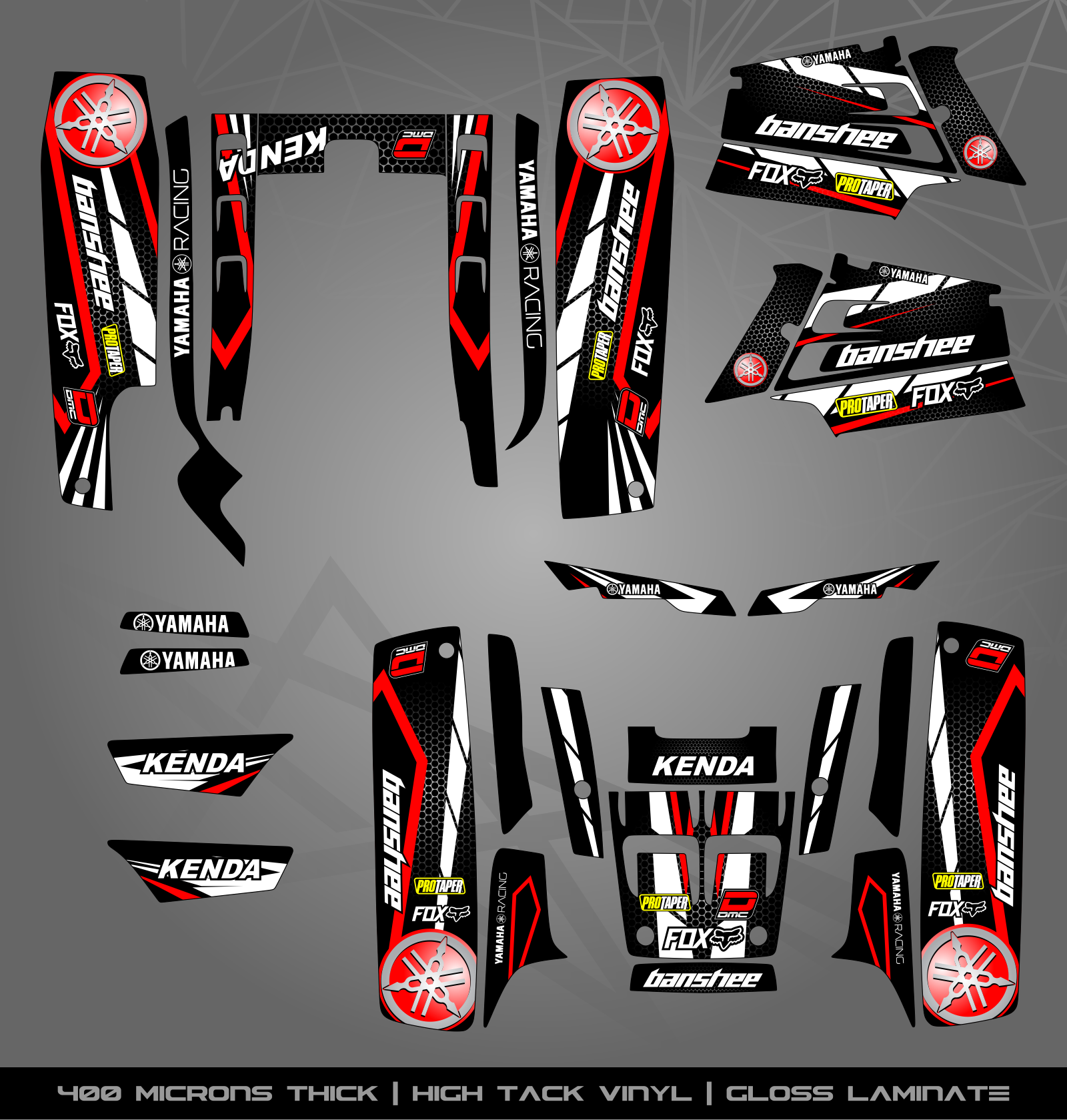 Full Sticker Kit for Yamaha Banshee 350 – STICKER KITS SOUTH AFRICA