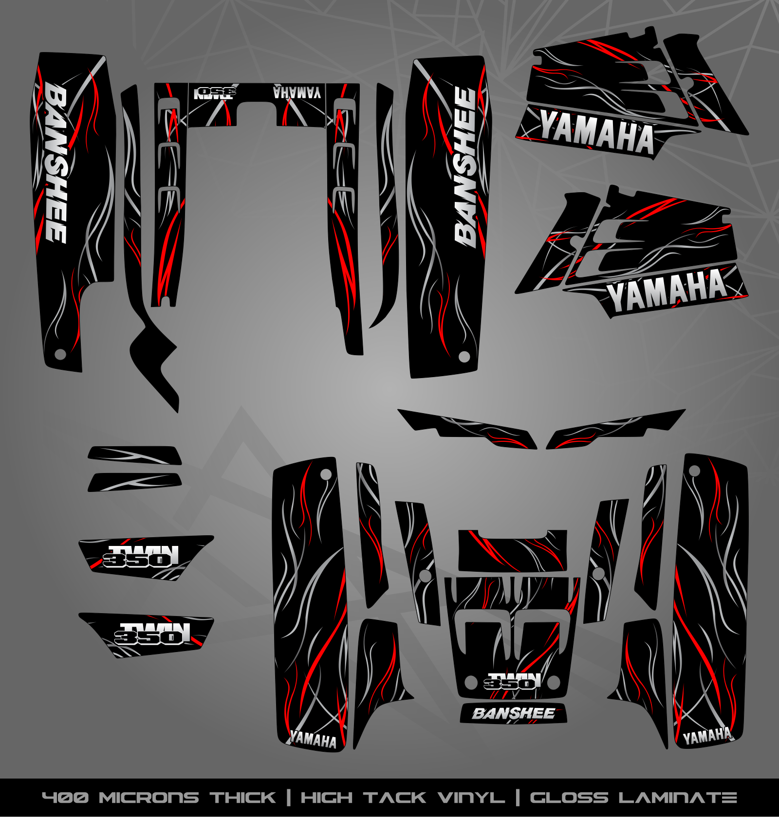 Full Sticker Kit for Yamaha Banshee 350 – STICKER KITS SOUTH AFRICA