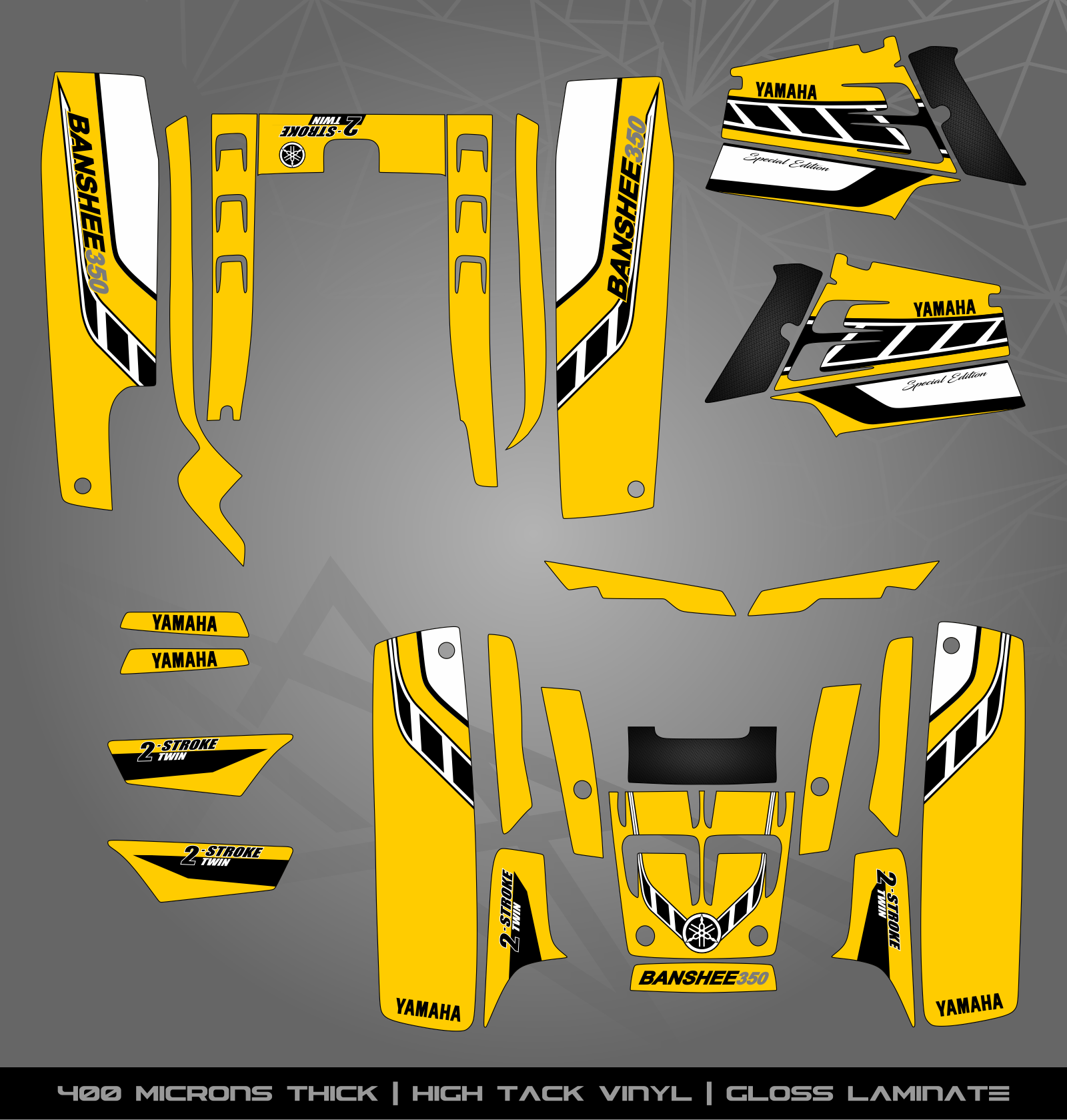 Full Sticker Kit for Yamaha Banshee 350 – STICKER KITS SOUTH AFRICA