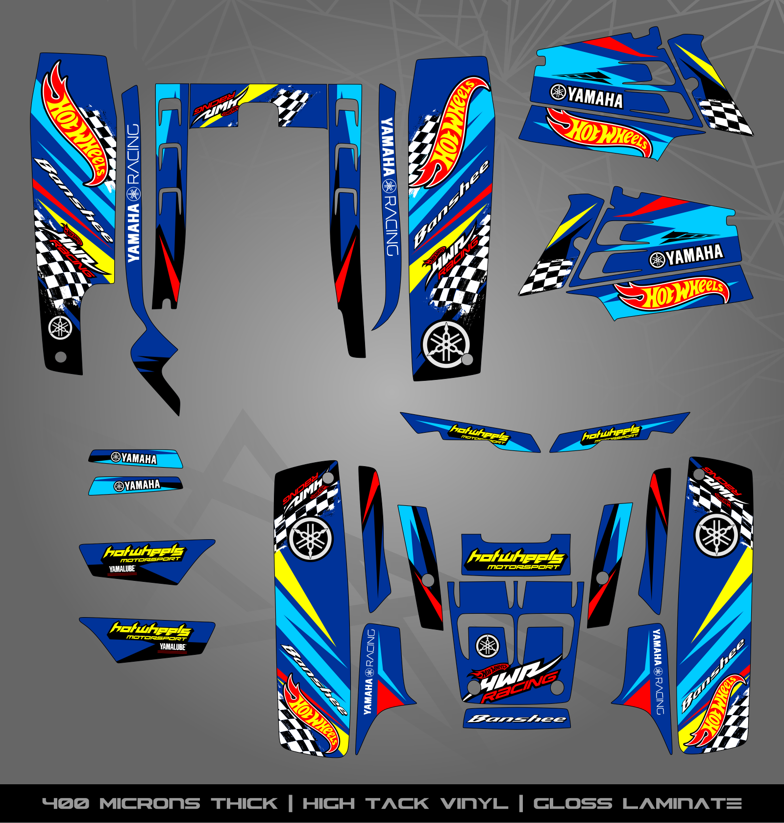 Full Sticker Kit for Yamaha Banshee 350 – STICKER KITS SOUTH AFRICA