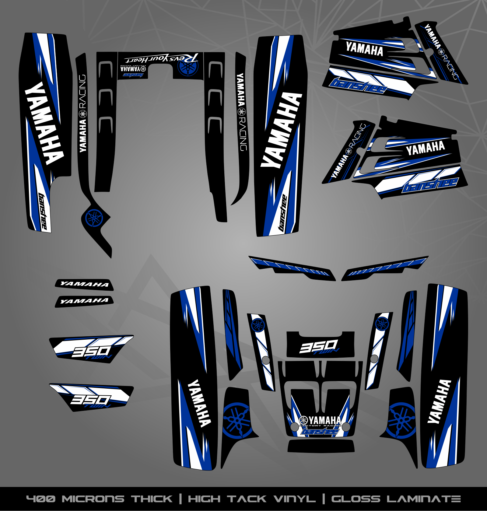 Full Sticker Kit for Yamaha Banshee 350 – STICKER KITS SOUTH AFRICA