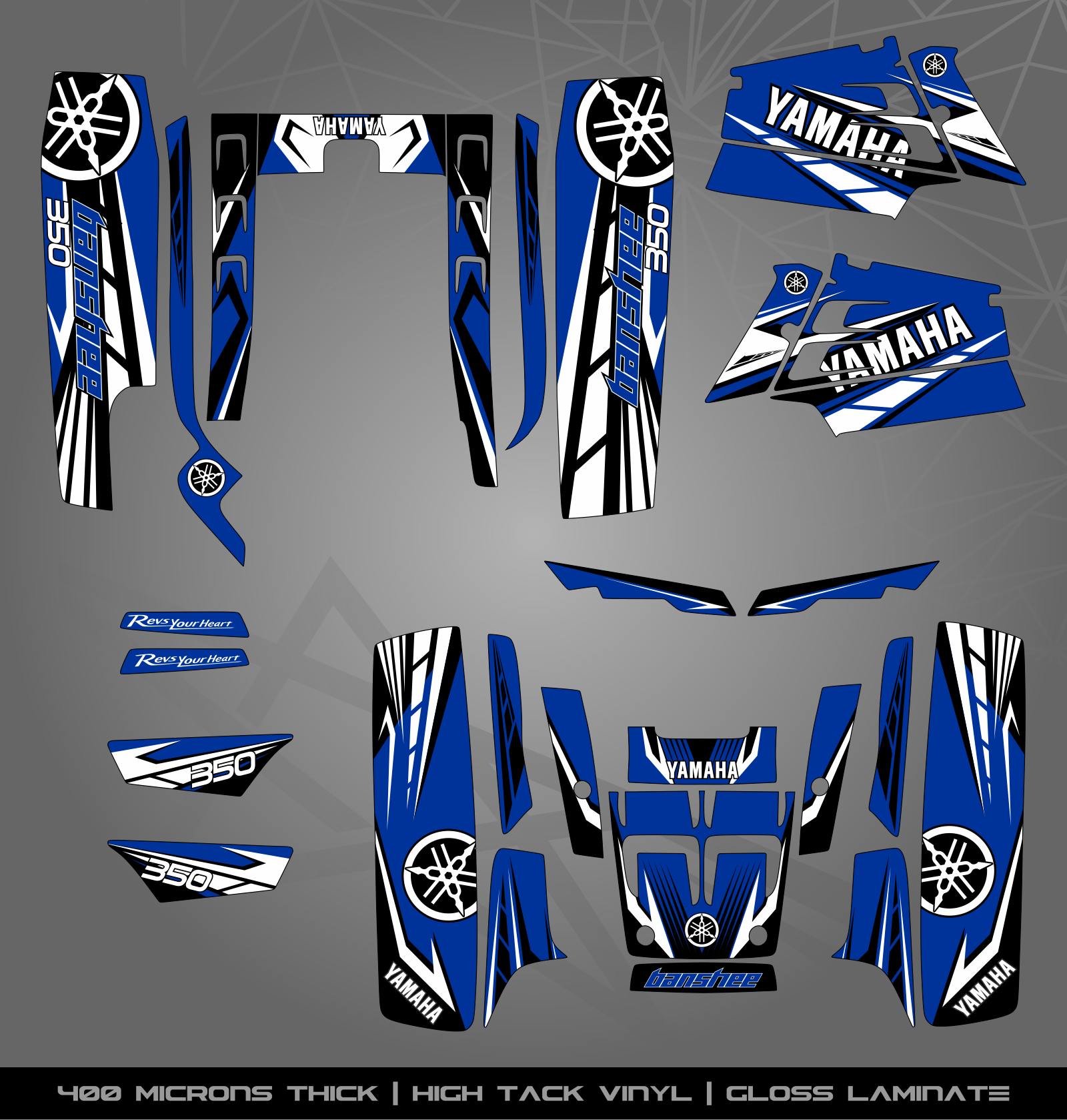 Full Sticker Kit for Yamaha Banshee 350 – STICKER KITS SOUTH AFRICA