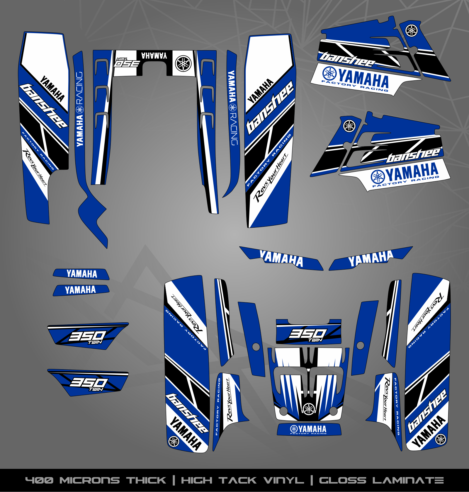 Full Sticker Kit for Yamaha Banshee 350 – STICKER KITS SOUTH AFRICA