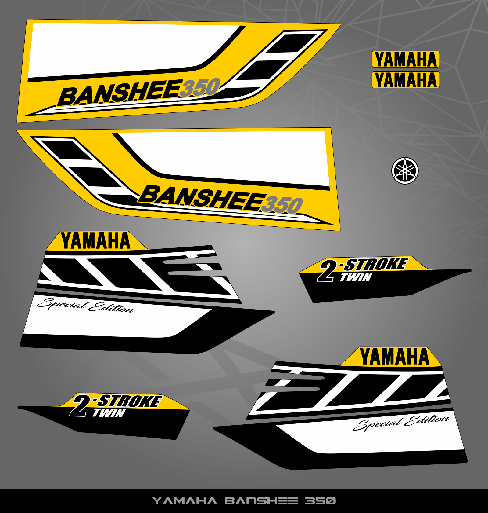 Partial Sticker Kit for Yamaha Banshee 350 – STICKER KITS SOUTH AFRICA