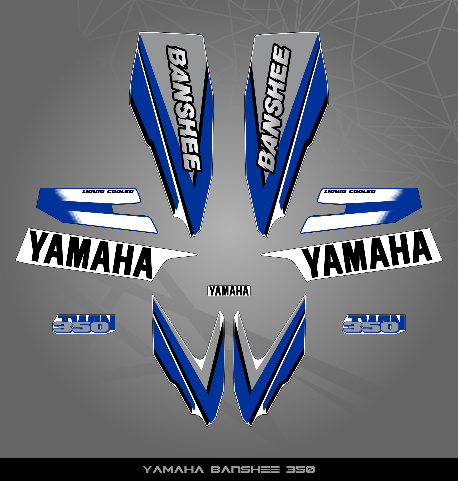 Partial Sticker Kit for Yamaha Banshee 350 – STICKER KITS SOUTH AFRICA