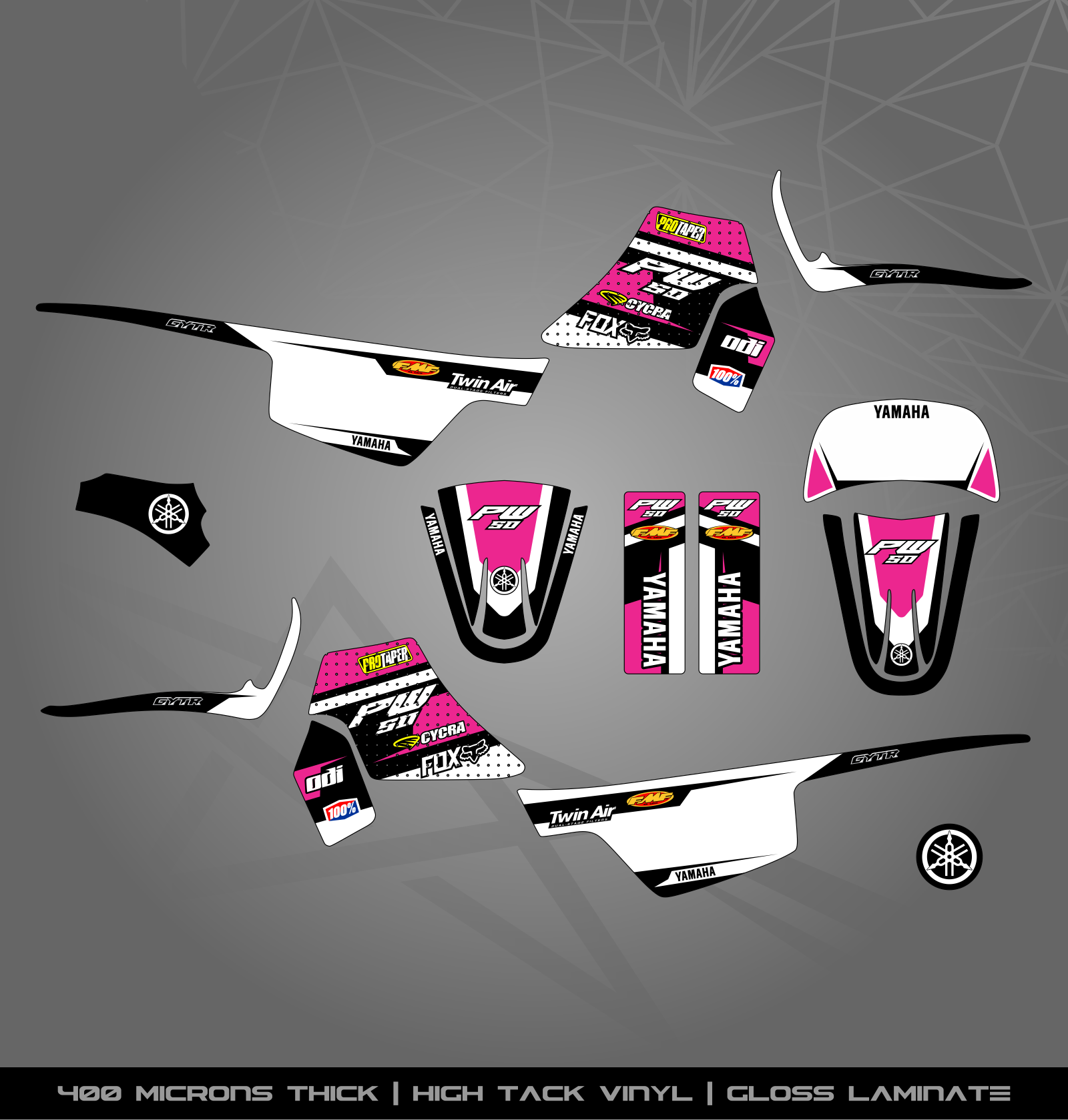 Full Sticker Kit for Yamaha PW 50 – STICKER KITS SOUTH AFRICA
