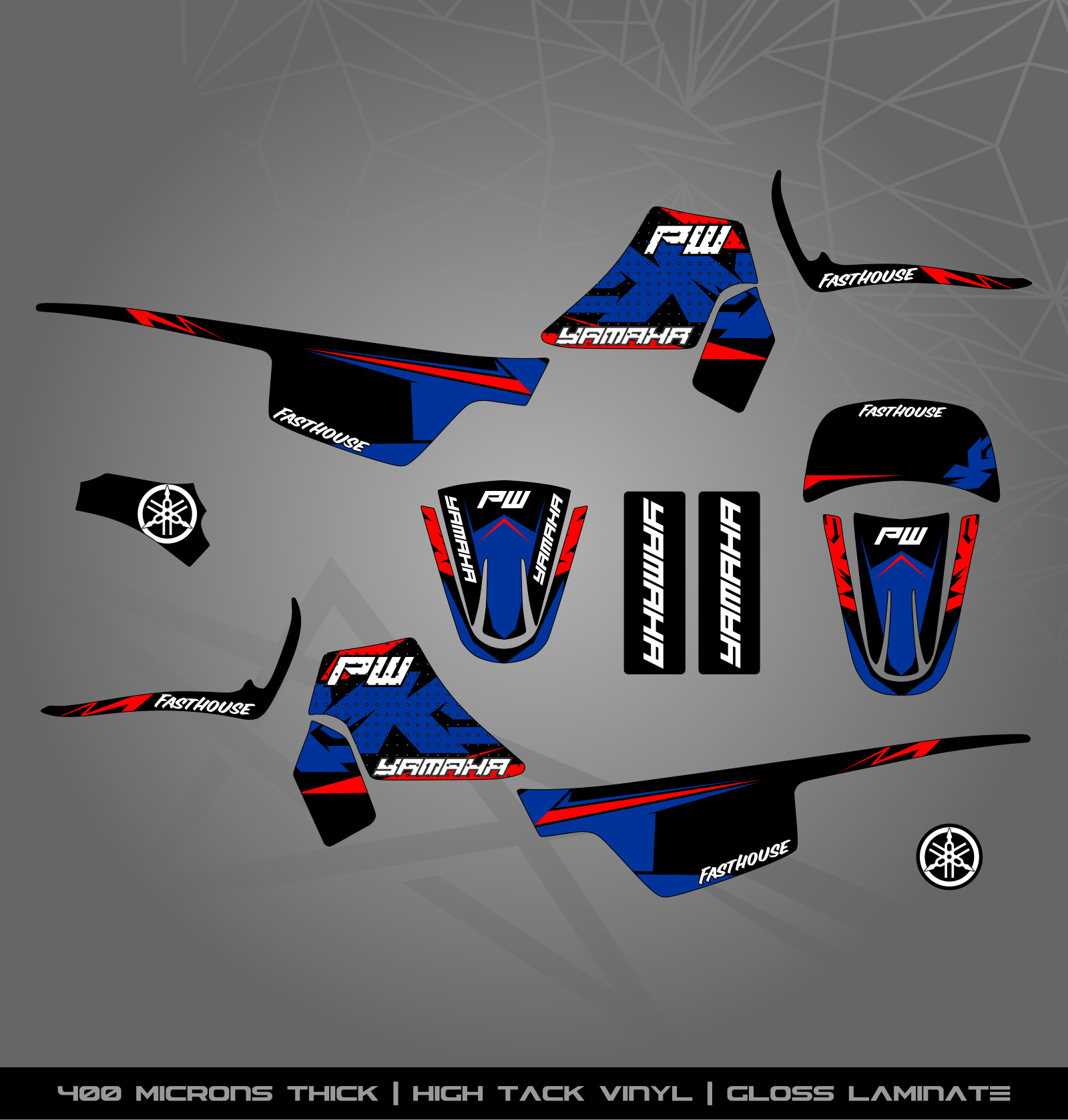 Full Sticker Kit for Yamaha PW 50 – STICKER KITS SOUTH AFRICA