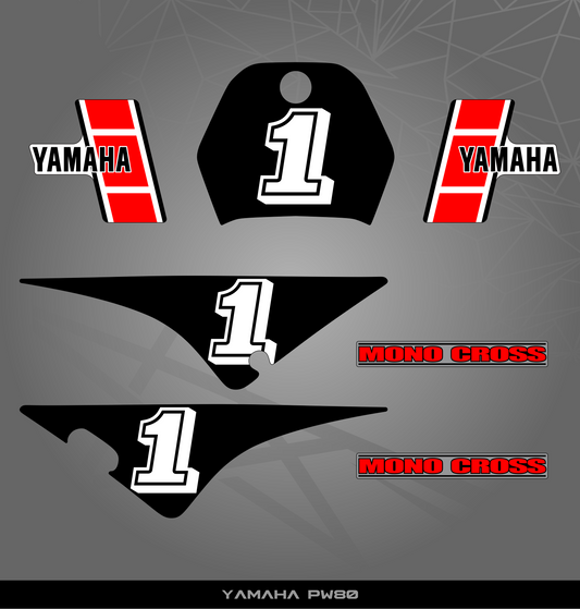 Partial Sticker Kit for Yamaha PW 80
