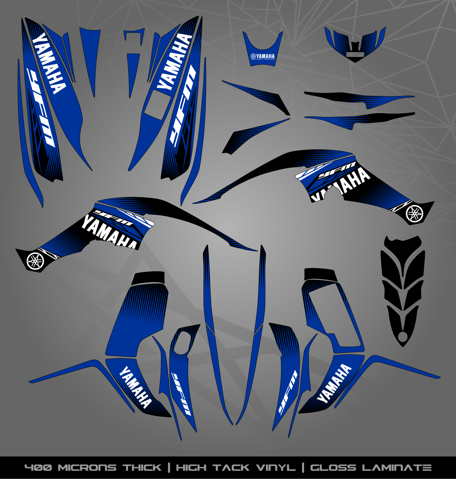 Blue Raptor Stickers Full Sticker Kit for Yamaha Raptor 350 – STICKER KITS SOUTH AFRICA