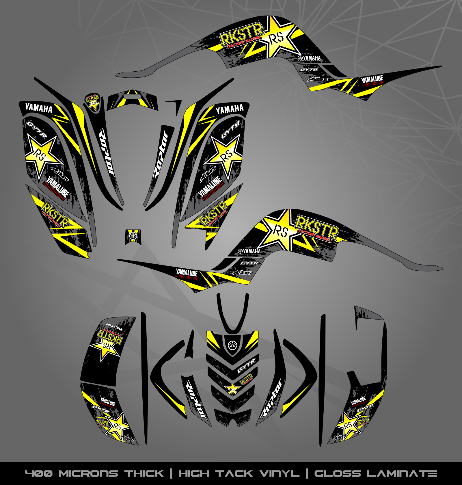 Yamaha Raptor Rim Sticker Full Sticker Kit for Yamaha Raptor 660 R – STICKER KITS SOUTH AFRICA