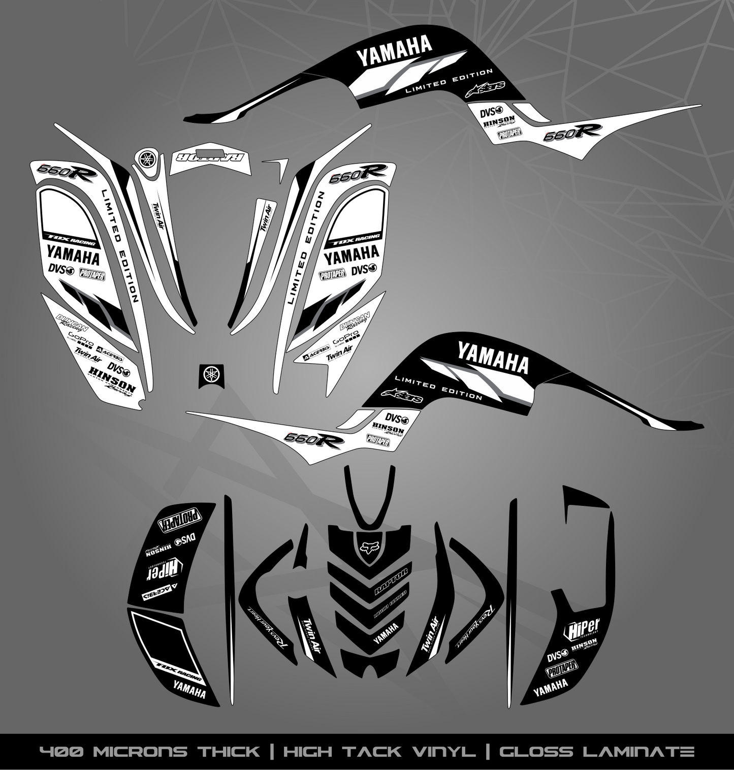 Full Sticker Kit for Yamaha Raptor 660 R