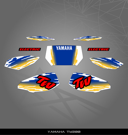 Partial Sticker Kit for Yamaha TW 200