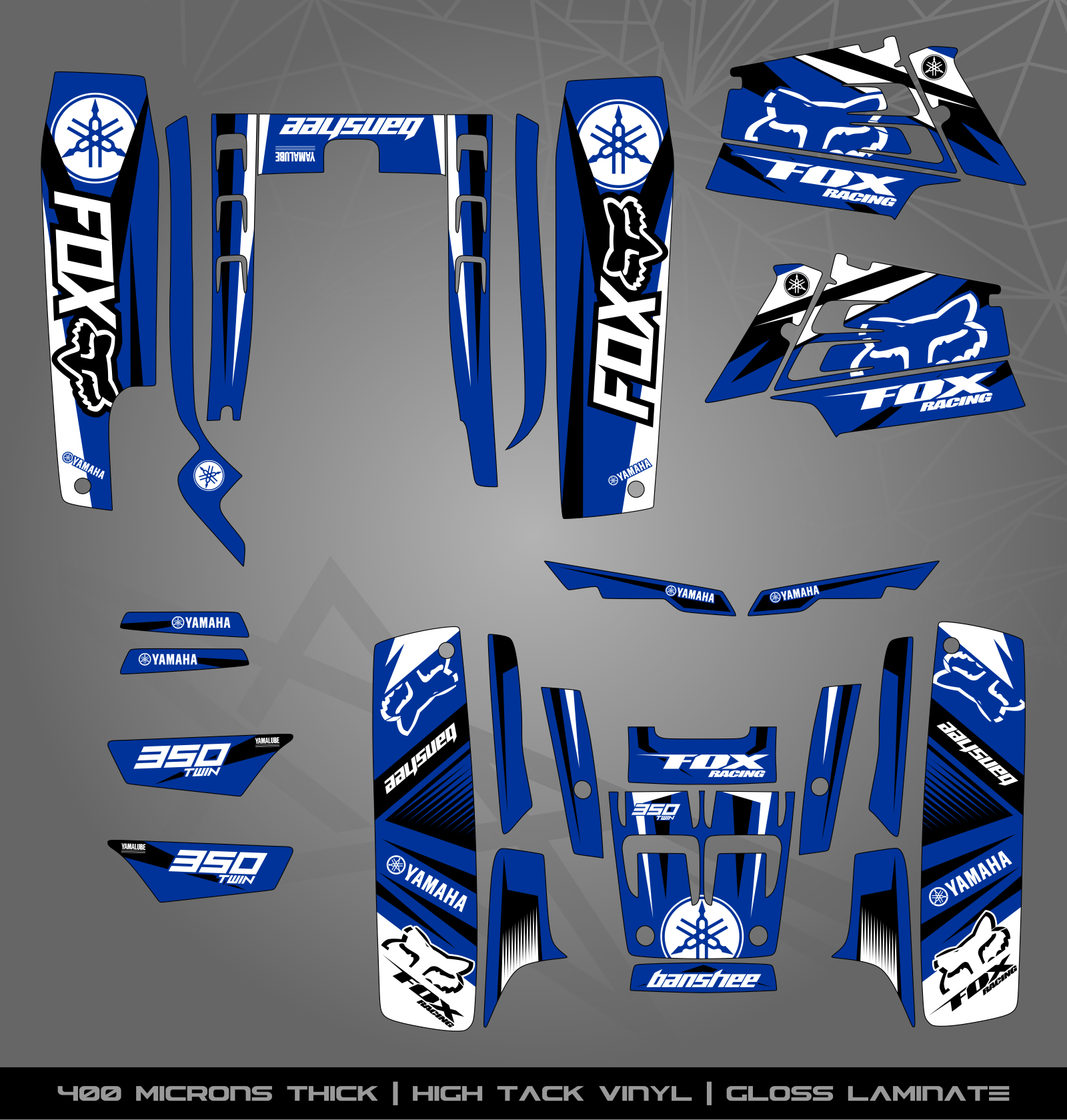 Full Sticker Kit for Yamaha Banshee 350 – STICKER KITS SOUTH AFRICA