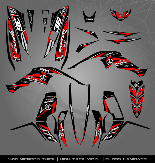Full Sticker Kit for Yamaha Raptor 350