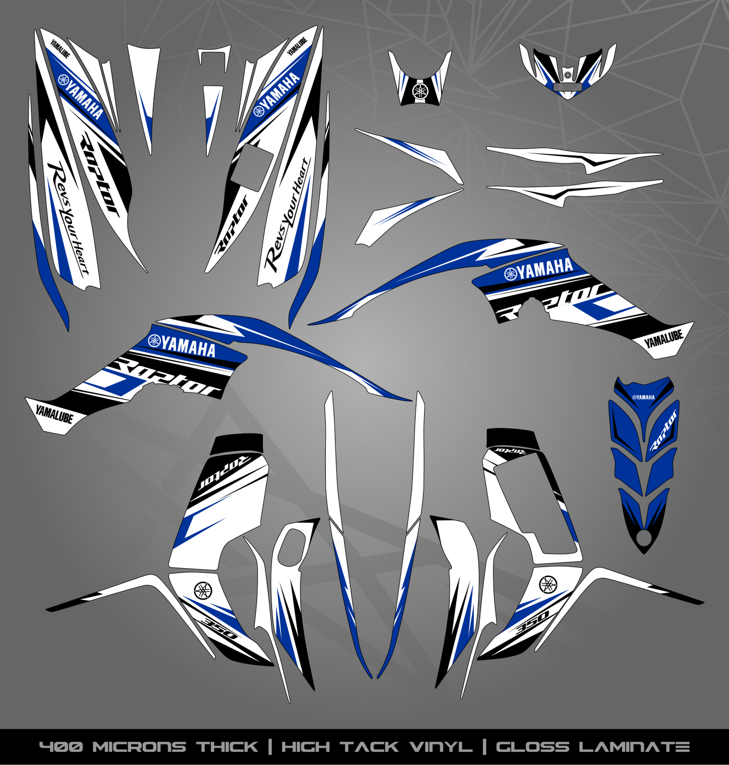 Full Sticker Kit for Yamaha Raptor 350