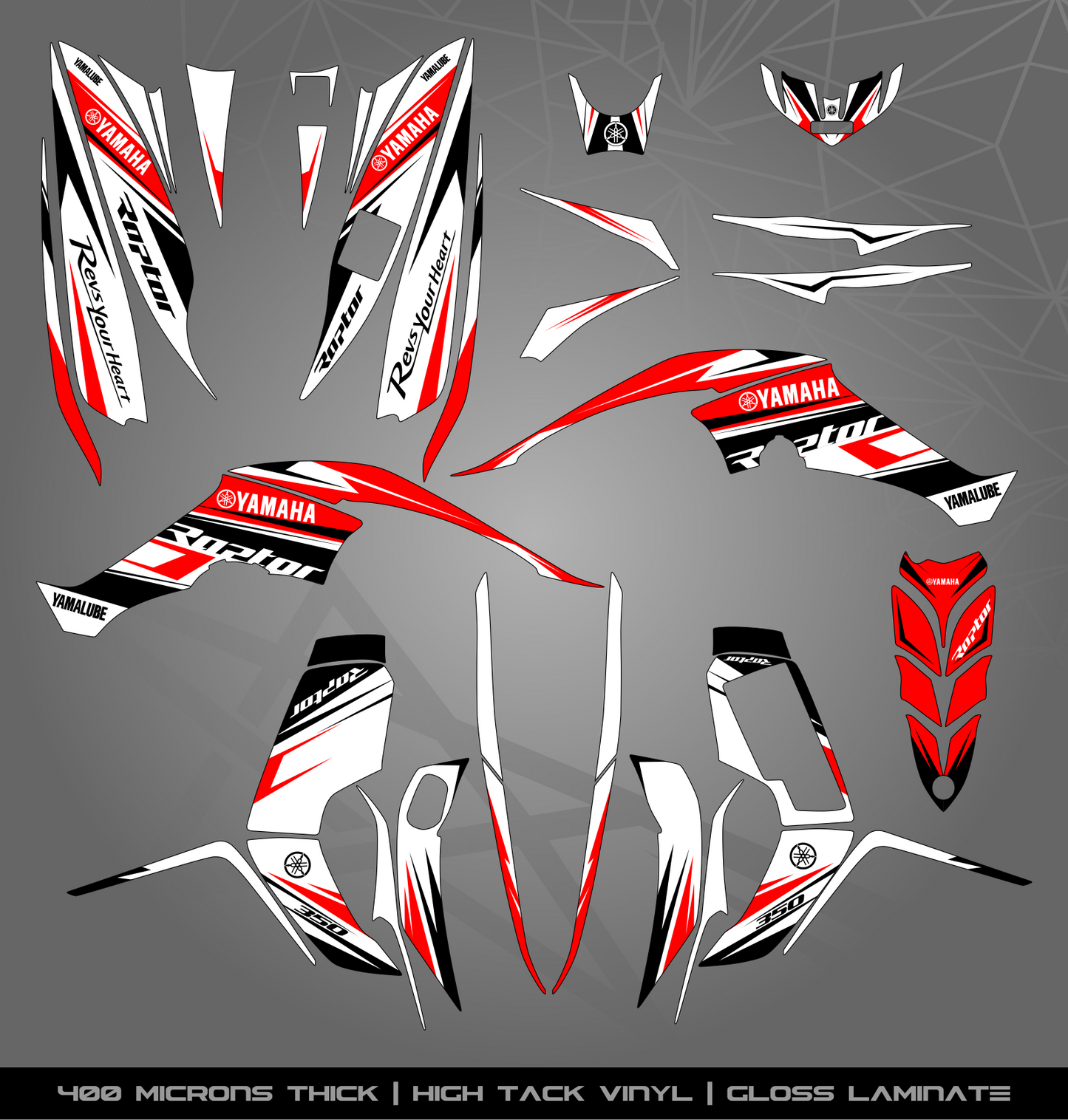 Full Sticker Kit for Yamaha Raptor 350