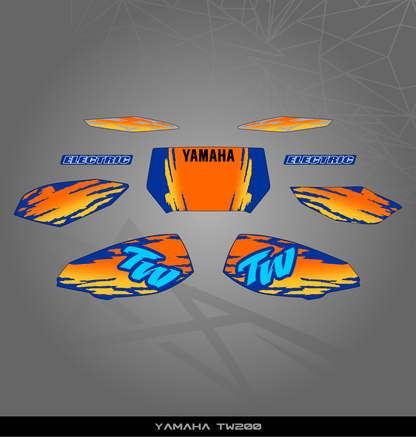 Partial Sticker Kit for Yamaha TW 200