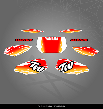 Partial Sticker Kit for Yamaha TW 200