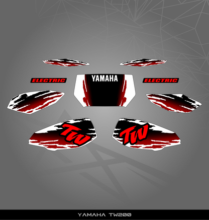 Partial Sticker Kit for Yamaha TW 200